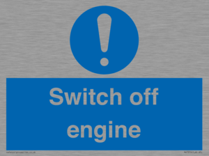Switch off engine